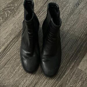Aquatalia Sleek Black Ankle Booties